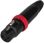 Neutrik NC3FXS-B XLR mama csatlakozó on/off kapcsolóval - fekete
