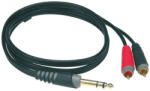 KLOTZ AY3-0300 - 1x6, 3 sztereó jack - 2xRCA Y-kábel - 3 méter