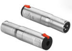 WorldMix EA-3M-J3 XLR papa - 6, 3 mm-es sztereó jack reteszelős aljzat átalakító