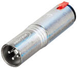 Neutrik NA3MJ 3-pólusú XLR papa - 6, 3 mm-es sztereó jack aljzat adapter