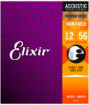 Elixir 16077 NanoWeb Light-Medium Acoustic foszforbronz 12-56