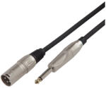 Soundsation BMCXJ-5BK XLR papa - 6, 3 mono jack mikrofonkábel - 5 méter