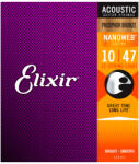 Elixir 16152 NanoWeb Light Acoustic foszforbronz 10-47 (12-húros)