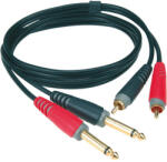 KLOTZ AT-CJ0100 - 2x6, 3 mono jack - 2xRCA kábel - 1 méter