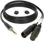 KLOTZ AY1X-0100 1x6, 3 sztereó jack - XLR3 papa + XLR3 mama Y-kábel - 1 méter