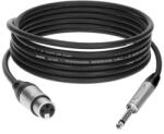 Hangszerdiszkont Klotz - Neutrik prémium XLR mama-6, 3 mono Jack mikrofonkábel - 2 méter