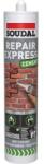 Soudal Repair Express Szemcsés struktúrájú tömítő cementszürke 280 ml (131986)