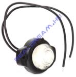 WAS Szélességjelző 12V/24V tükörtojás alakú fehér 1 ledes 56mm (129w) (129-W24) - jarmulampa