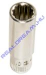 Genius Tools Hosszú crowafej 5.5-ös, 12-lapos, metrikus 1/4 (2352055)