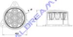 Dasteri Univerzális kerek 7LED-es Irányjelző, 9-33V, Háromfüles felfogatás, átm. : 55mm, vast. : 39mm, furattáv. : 61mm - DSL0400DIR (DSL0400DIR) - jarmulampa