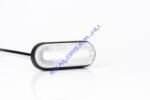 Fristom ! ! ! ÚJDONSÁG! ! ! - Szélességjelző 12-24V kerekített alakú sík hátoldalas Fehér LED-es 126mm x 51mm (FT-70B LED) (FT-070B)