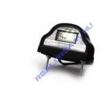 WAS Rendszám megvilágítás FEKETE 12-24V közepes ívelt domború 2LED-es 101x59mm, mag. : 60mm, csavartáv. : 70mm (408-W72) (408-W72) - jarmulampa