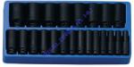 Genius Tools légkulcsfej készlet, colos, hosszú, 1/2", 22 darabos (DI-422S)