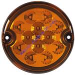 Dasteri Irányjelző kerek sárga 12LED-es 9-33V átm. : 95mm, vast. : 31mm, furattáv. : 80mm - DSL-210DIR (DSL-210DIR) - jarmulampa