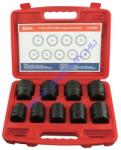 Genius Tools légkulcsfej készlet, metrikus, 3/4", 9 darabos (IS-609E)
