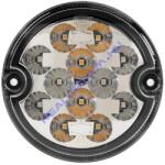 Dasteri Hátsólámpa kerek 12LED-es 3 funkciós (hj. +fék+index) kristályos búrás, 9-33V átm. : 95mm, vast. : 31mm, furattáv. : 80mm - DSL-210STDL (DSL-210STDL) - jarmulampa