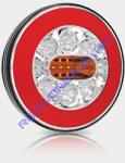 Fristom Hátsólámpa 12-36V kerek univerzális LED-es 3 funkciós +1m kábel 140mm átmérő x 51mm (FT-110 LED) (FT-110)