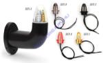 WAS Viking szélességjelző (fekete) 12/24V LED-es Piros/Fehér/Sárga 90fokos rövid karos BAL oldal 150mm kinyúlás (537L(A)-W75.1) (537L(A)-W75.1) - jarmulampa