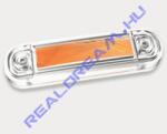 Fristom Szélességjelző 12-24V lekerekített átlátszó búrás SÁRGA 10 LED-es 110mm x 31mm vast. : 18mm (FT-45Z LED) (FT-045ZLED)