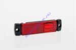 Fristom Szélességjelző 12-24V téglalap alakú sík hátoldalas piros szélén 4 LED-es 130mm x 32mm (FT-18C LED) (FT-018CLED) - jarmulampa