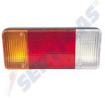 SERTPLAS Hátsólámpa Iveco JOBB oldal +TOLATÓ (vezetékes - 30cm), 304x132mm, vast. : 79mm (0153LRSB61) (0153LRSB61) - jarmulampa