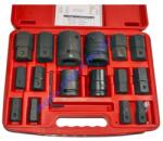 Genius Tools légkulcsfej készlet, imbusz, metrikus 3/4" és 1", 17 darabos (BS-6817H)