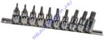 Genius Tools torx (külső) bit készlet crowa foglalatban, 3/8", 10 darabos (BS-310T)