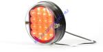 WAS Univerzális kerek 16LED-es Hátsólámpa, 1funkciós: Fék, 12V, átm. : 115mm, vast. : 37mm, csavartáv. : 46mm (176-W35) (176-W35) - jarmulampa