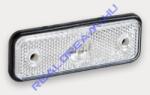 Fristom Szélességjelző 12-24V téglalap alakú fehér 2 LED-es +gumilap 102mm x 36mm (FT-4B LED) (FT-004BLED) - jarmulampa