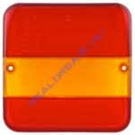 WESEM A. 41000. Zetor hátsólámpa búra az LT2.26600, -lámpához. kristályos, átlátszó kivitel, 2 csavaros felfogatással. Méretei: 140x140mm (A.41000) - jarmulampa