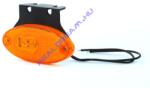 WAS Szélességjelző 12V/24V ovális alakú sárga 2 ledes szélén +tartófül 120mm x 68mm (308z) (308z-W65) - jarmulampa