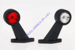 Fristom Szélességjelző 12-24V LED-es piros/fehér 45 fokos rövid ferde 133mm kinyúlás (FT-9C LED) (FT-009CLED) - jarmulampa