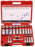 Genius Tools crowafej készlet, colos, hosszú és normál, 1/2", 34 darabos (DS-434S)