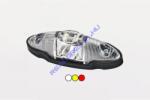 Fristom Szélességjelző 12-24V "csónak" alakú 3 funkciós (piros-fehér-sárga) LED-es +gumitalp +vezeték 120mm x 40mm x 35mm (FT-38 LED) (FT-038LED)