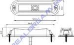 Dasteri ! ! ! AKCIÓ! ! ! a készlet erejéig - 6LED-es villogó SÁRGA fémházas ! ! ! 33 különböző villogási funkcióval! ! ! 12-24V, 145x46mm, vast. : 27mm - DSL-GHST2A (DSL-GHST2A) - jarmulampa