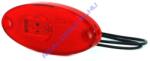 WAS Szélességjelző 12V/24V ovális alakú piros 2 ledes szélén 120mm x 46mm (310p) (310p-W65) - jarmulampa
