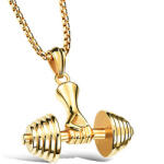  Arany színű súlyzós nyaklánc HU-N10080