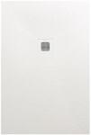 AREZZO design SOLIDSoft zuhanytálca 100x80 cm, FEHÉR, színazonos lefolyóval (2 doboz) (AR-80100W)