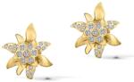 CRYSTalp Bájos aranyozott fülbevaló kristályokkal Gyopár 4150. G
