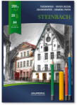 Aurora Bloc desen A4, 20 file - 200g/mp, AURORA Steinbach - carton alb (BL21) - vexio