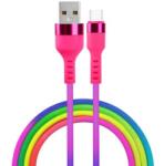 Setty Cablu Date si Incarcare USB-A - USB-C Setty KNA-C-1.22. 113, 18W, 1.2m, Multicolor