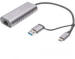 Assmann Digitus USB Type-C Gigabit Ethernet Adapter 2.5G, USB + USB A (DN-3028) (DN-3028)