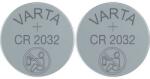 VARTA CR2032 lítium gombelem, 3 V, 230 mA, 2 db, Varta BR2032, DL2032, ECR2032, KCR2032, KL2032, KECR2032, LM2032 (6032101402) (6032101402)
