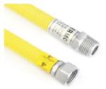 KerFlex Nemesacél Bordáscső nyújtható gázra 1/2″ M-H 750-1500 mm (4912127515) (KER-4912127515)