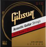 Gibson 80/20 Bronze Acoustic Guitar Strings Ultra-Light