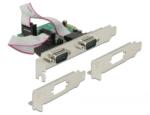Delock PCI Express kártya > 2 x nagy sebességű 921K, RS-232 soros csatlakozó, tápellátással (89641) (89641)