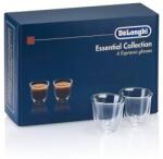 Delonghi Set 6 Pahare Delonghi Espresso Essential Collection Perete Dublu 6 x 60ml Sticla Termorezistenta Transparente (5513296651) Pahar