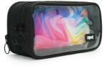 ZIPIT Penar Penar cu fermoar ZIPIT Half & Half, cu 3 buzunare - Black Rainbow Glow (ZP-379357) Penar