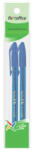FlexOffice Golyóstoll, 0, 4 mm, 2 db/bliszter, kupakos, FLEXOFFICE TechJob, kék (FOGT016BLK) (FO-016BLUEBL)