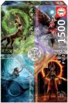 Educa Puzzle Elemental Magic Star Chart Anne Stokes Educa 1500 piese și lipici Fix de la 11 ani (EDU19941) Puzzle